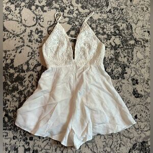 Mustard Seed White Lace Dress